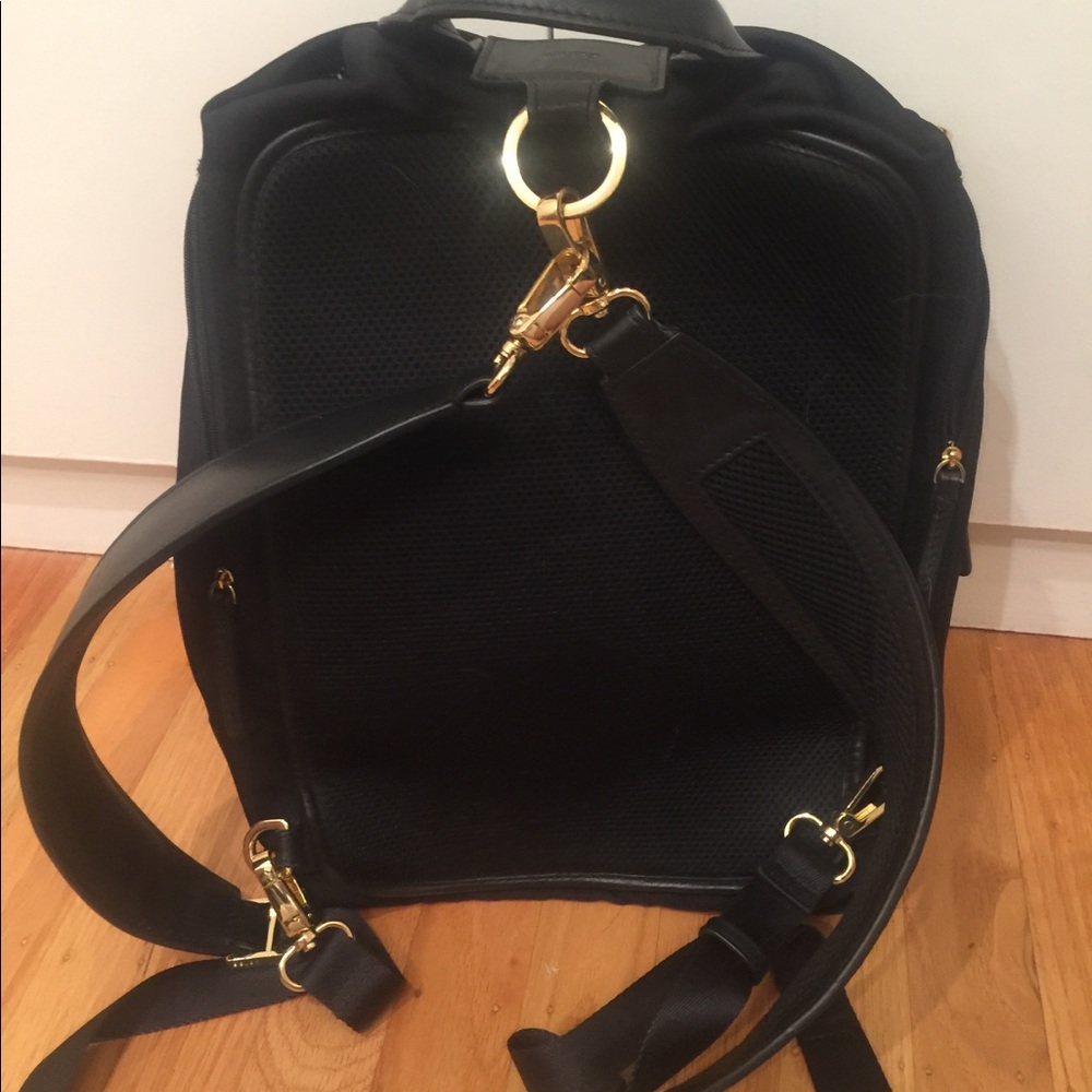 Caraa Studio 2 Medium Backpack Black With Gold Hardware - Picture 2 of 9